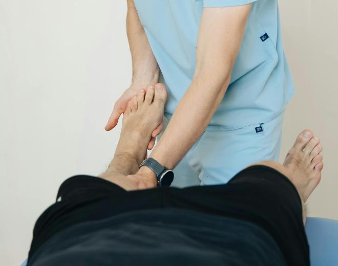 kinesist aan het werk