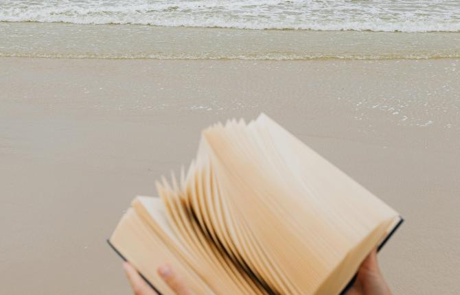 boek lezen in de zomer